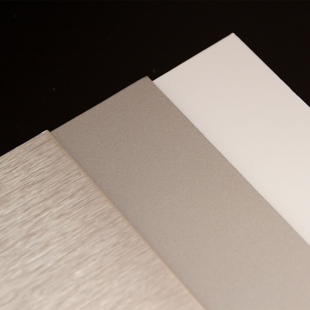 Kascoplex - Producten - Aluminium - Composiet - Kascobond - diverse kleuren - bovenaanzicht - wit - grijs - bruin